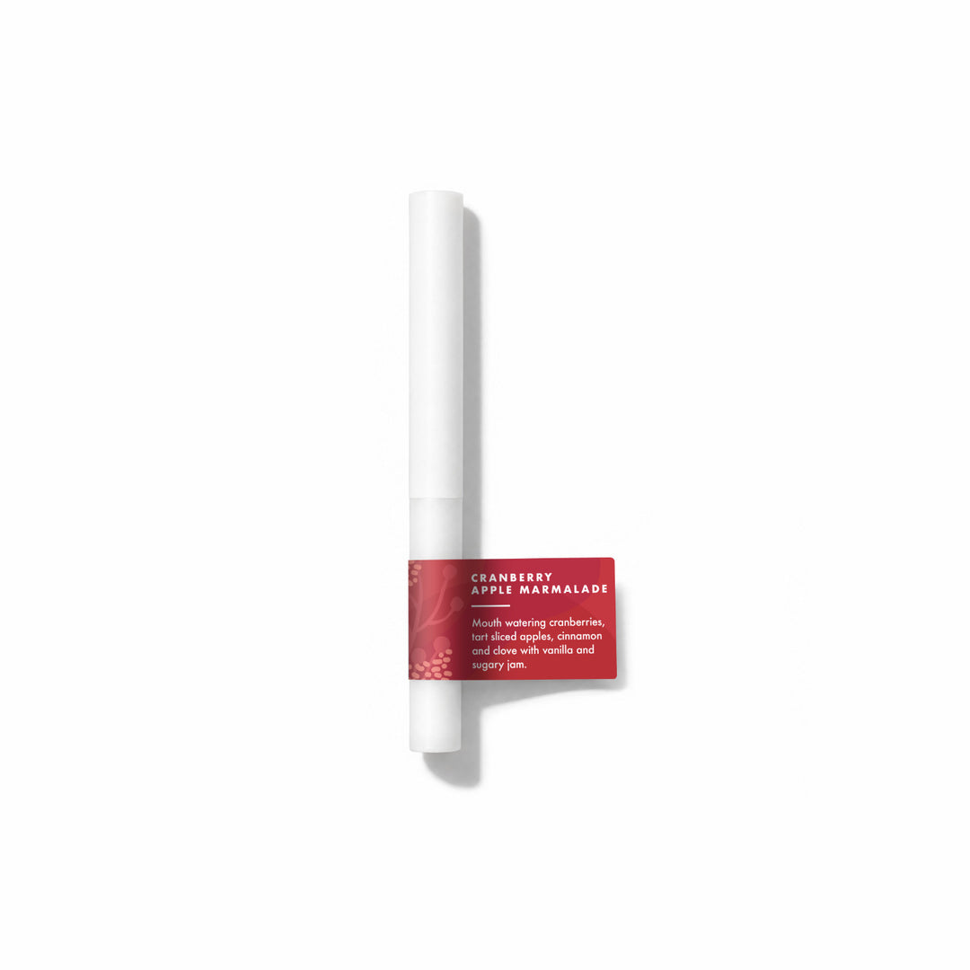 Cranberry Apple Marmalade Fragrance Sample Stick - Mouth watering cranberries, tart sliced apples, cinnamon and clove with vanilla and sugary jam.