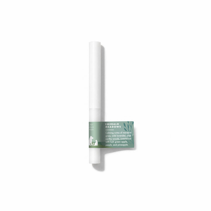 Emerald Meadows Fragrance Sample Stick - Calming notes of meadow grass, wild lavender, and earthy woods, sweetened with lush green apple, peach, and pineapple.