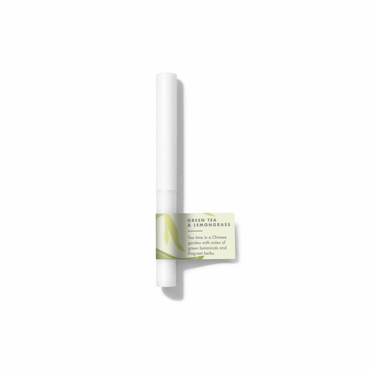 Green Tea And Lemongrass Fragrance Sample Stick - Tea Time in a Chinese garden with notes of green botanicals and fragrant herbs.