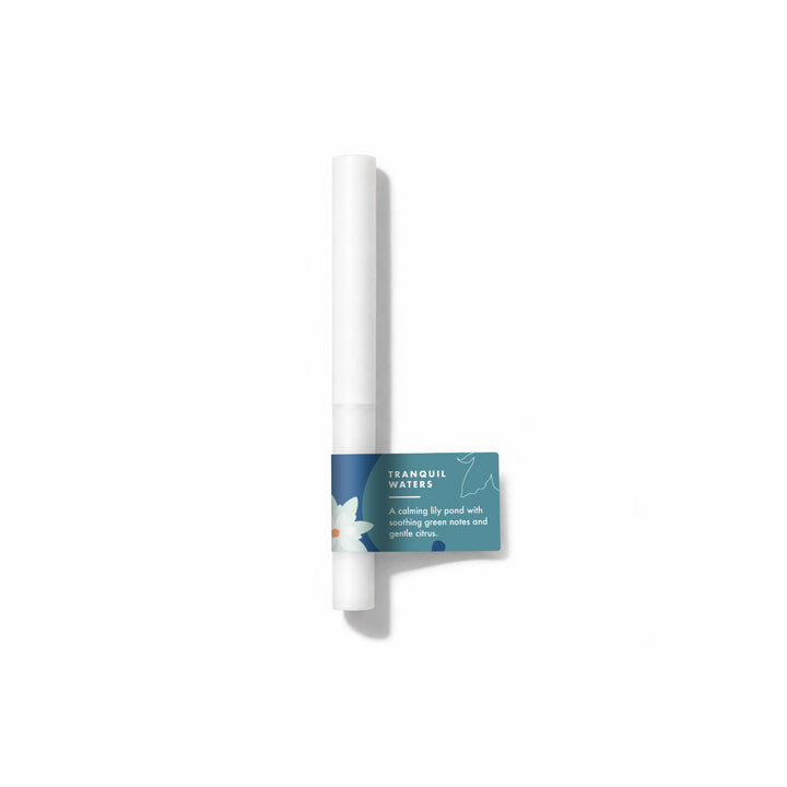 Tranquil Waters Fragrance Sample Stick - A calming lily pond with soothing green notes and gentle citrus.
